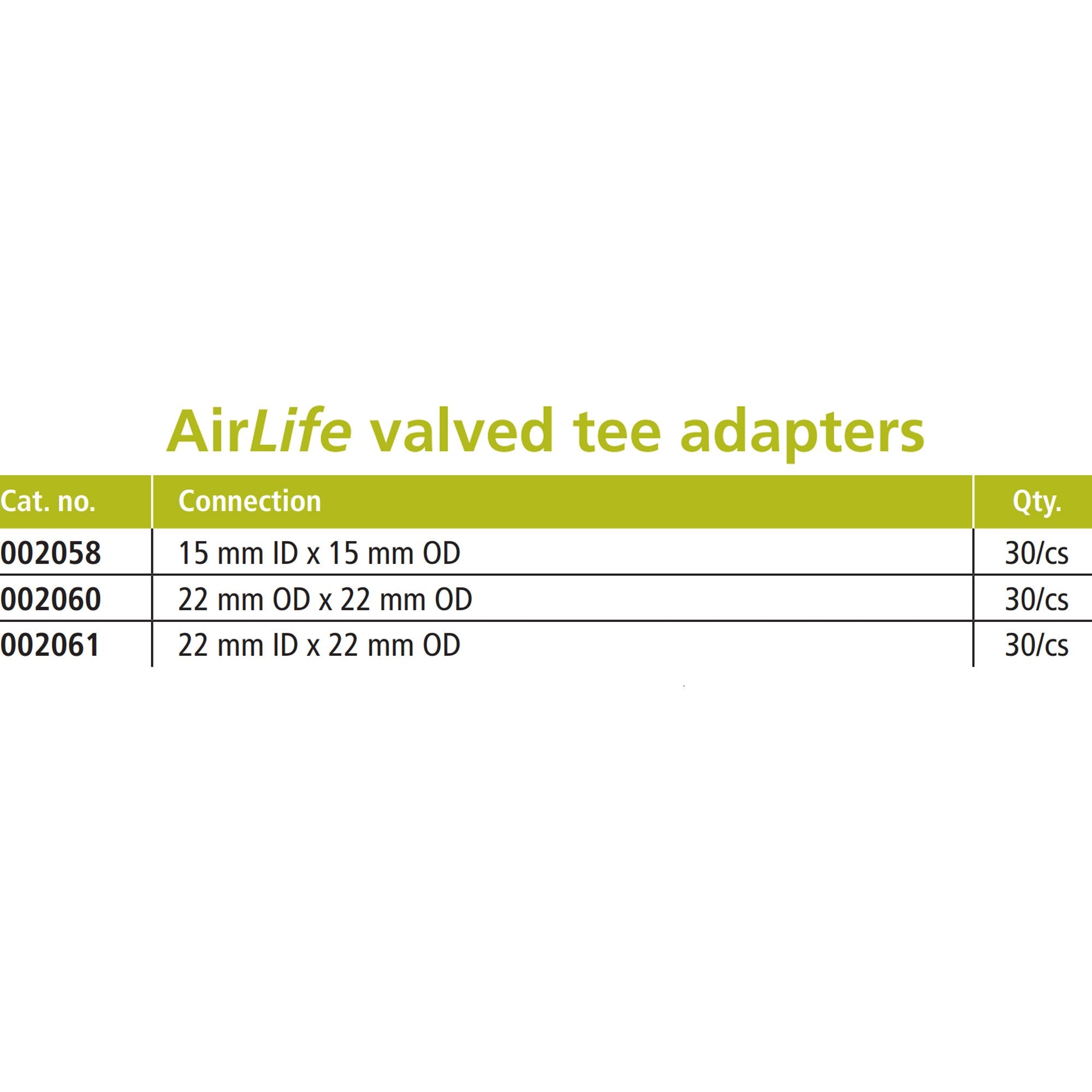 Tee Adapter AirLife