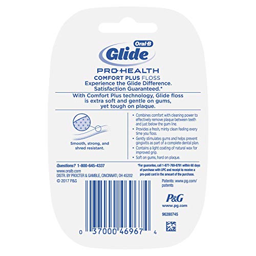 Oral B Glide Comfort Plus Dental Floss Mint 43.7 Yd