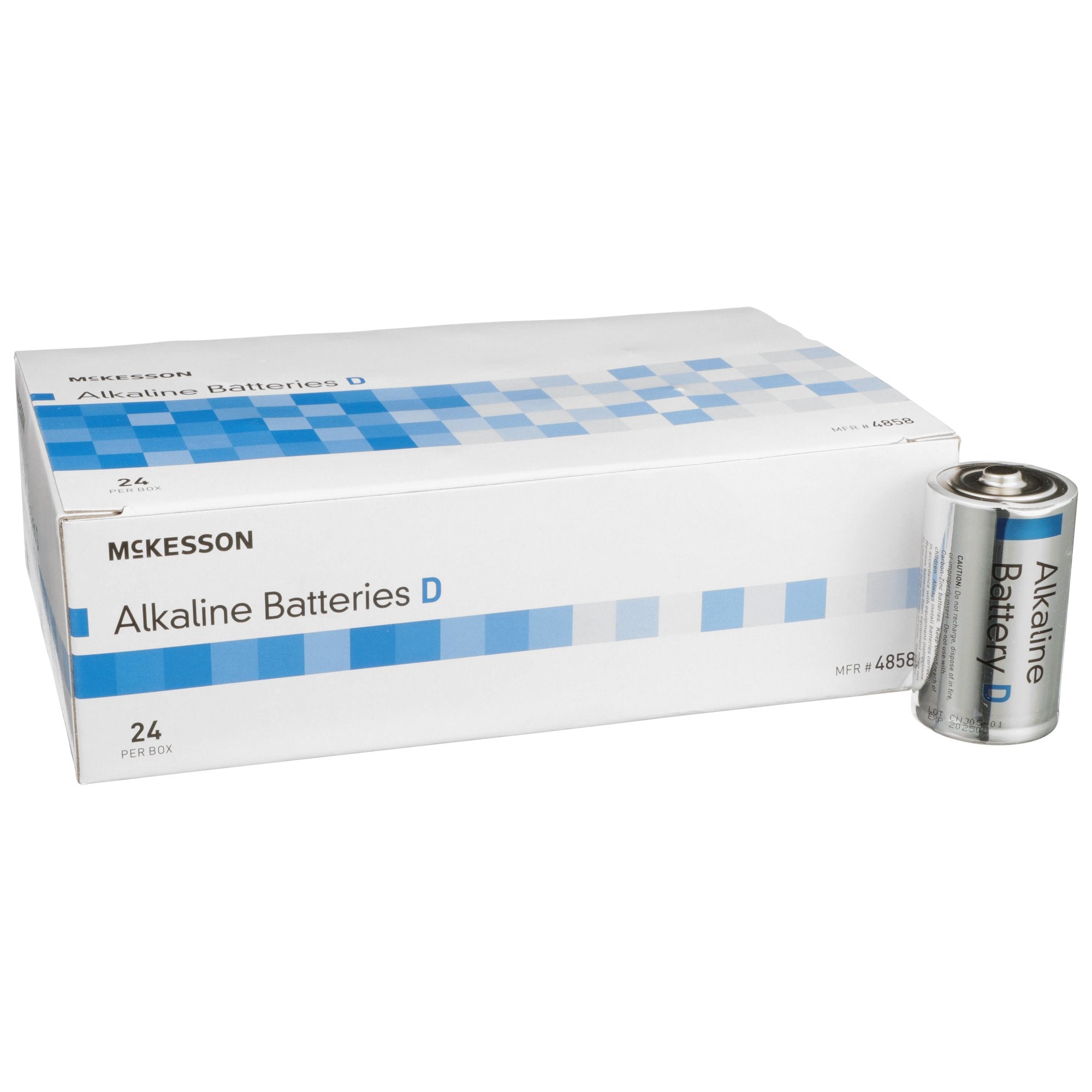 Alkaline Battery McKesson D Cell 1.5V Disposable 24 Pack