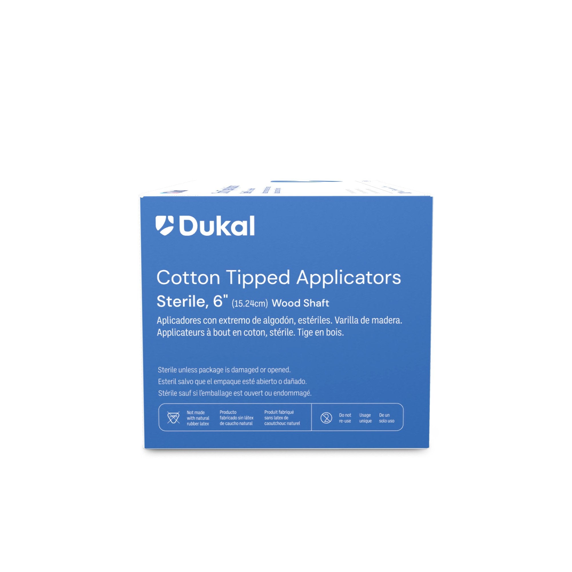 Swabstick Dukal Cotton Tip Wood Shaft 6 Inch Sterile 2 per Pack