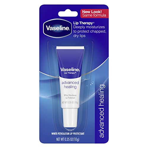 Vaseline Lip Therapy Lip Balm Tube For healthier looking lips Advanced Healing Moisturizer For Dry Lips 0.35 oz
