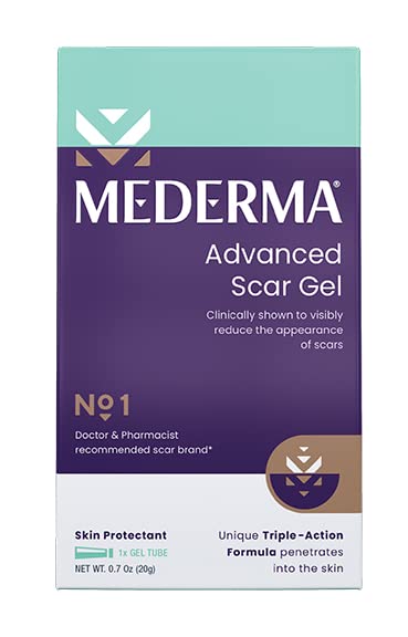 Mederma Advanced Scar Gel - Advanced Scar Treatment for Old and New Scars - #1 Doctor & Pharmacist Recommended Brand - 0.70oz (20g)