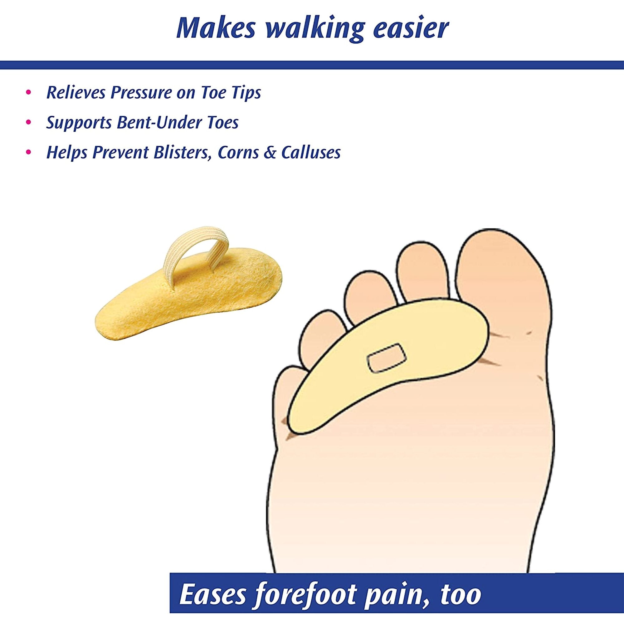 Hammer Toe Crest Pedifix Large Pull-On Male 9 to 10 / Female 11 and Up Left Foot
