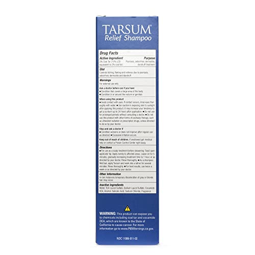 Tarsum Extra Strength Psoriasis Shampoo - Coal Tar Shampoo and Conditioner for Scalp Psoriasis, Seborrheic Dermatitis, Severe Dandruff, & Eczema - Exfoliating Relief for Flaky, & Itchy Scalp (4 oz)