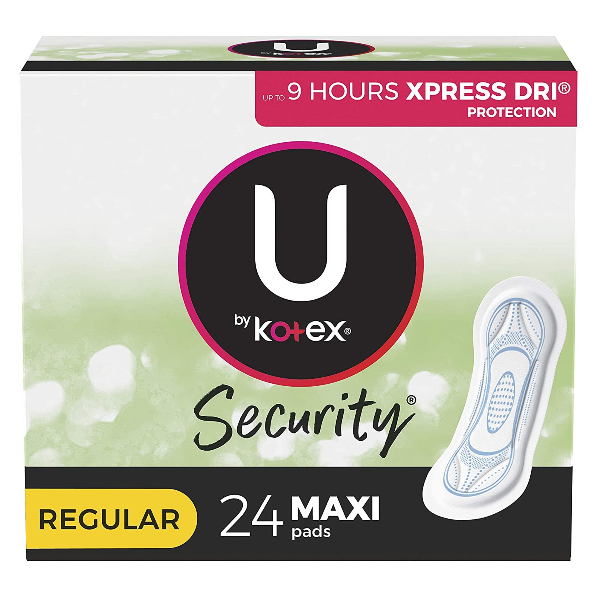 Feminine Pad U by Kotex Security Maxi Regular Absorbency