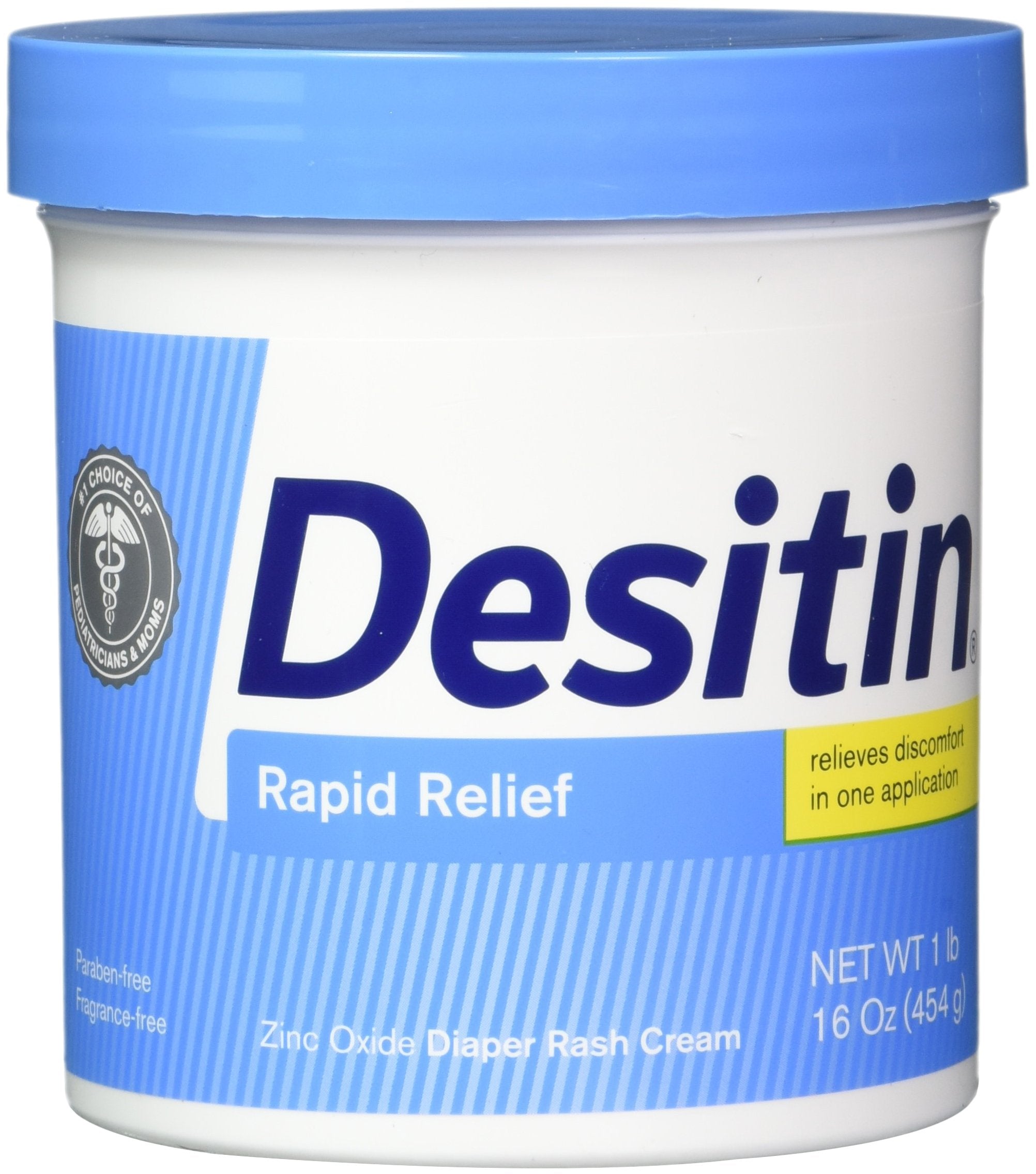 DESITIN Rapid Relief Creamy Jar, 16-Ounce (Pack of 4)