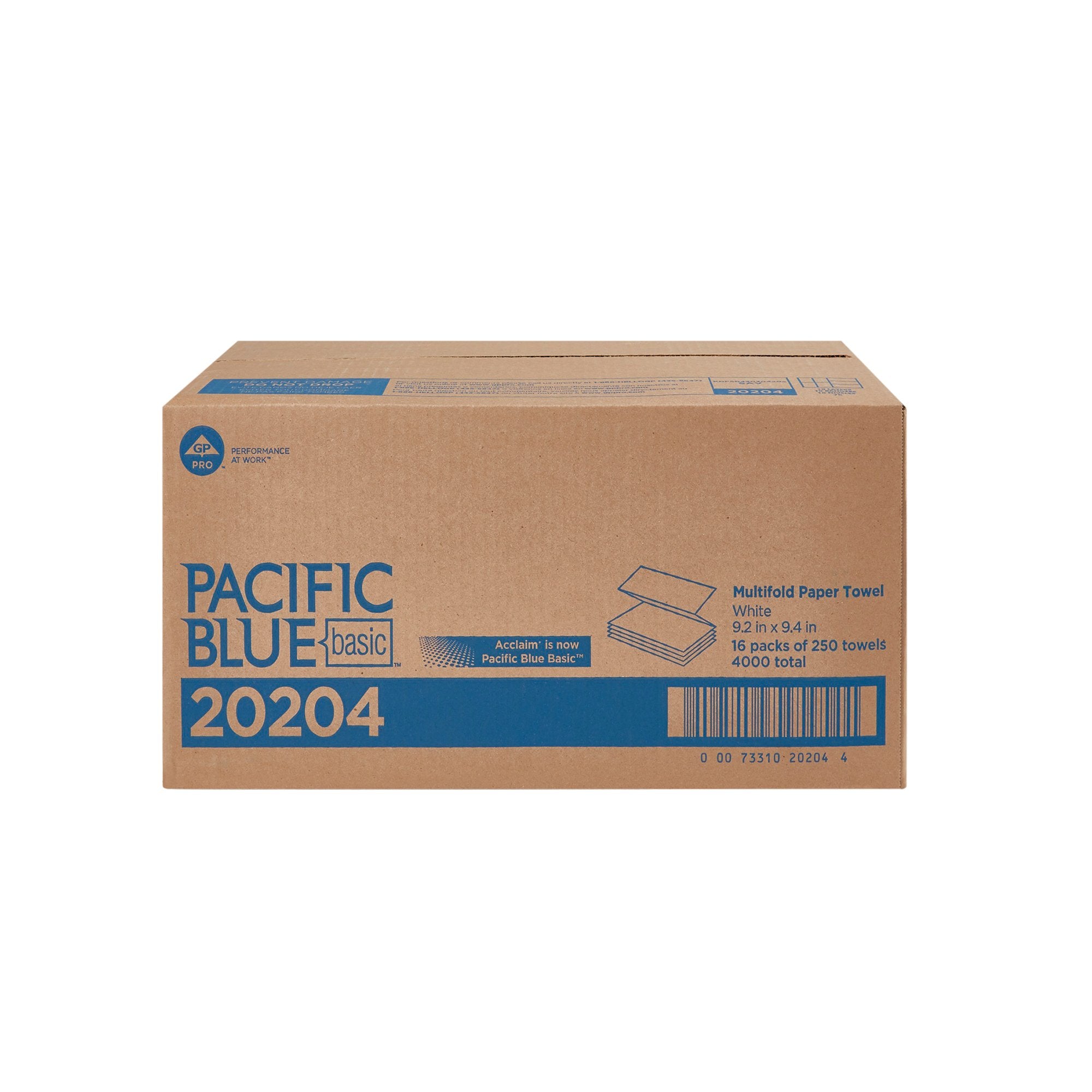 Paper Towel Pacific Blue Basic Multi-Fold 9-1/5 X 9-2/5 Inch