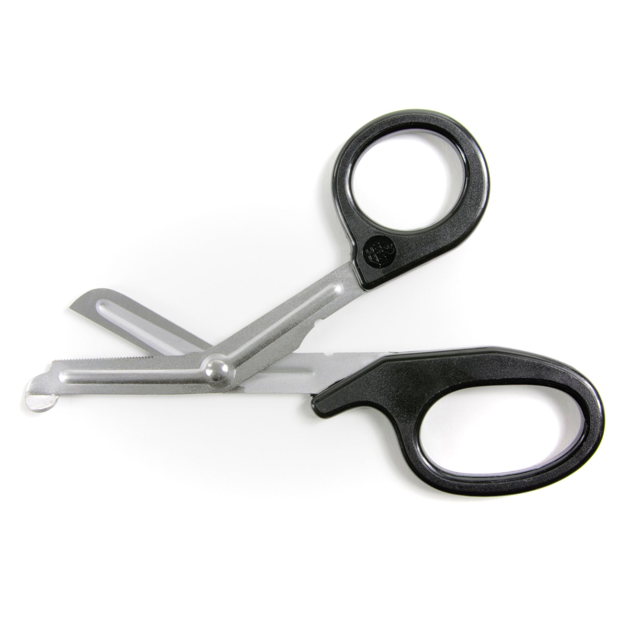 Utility Scissors McKesson 7-1/4 Inch Length Office Grade Stainless Steel / Plastic NonSterile Finger Ring Handle Angled Blunt Tip / Blunt Tip