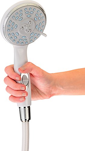 NOVA Medical Products Deluxe Hand Held Shower Head, White, 1.25 Pound (9311-R)