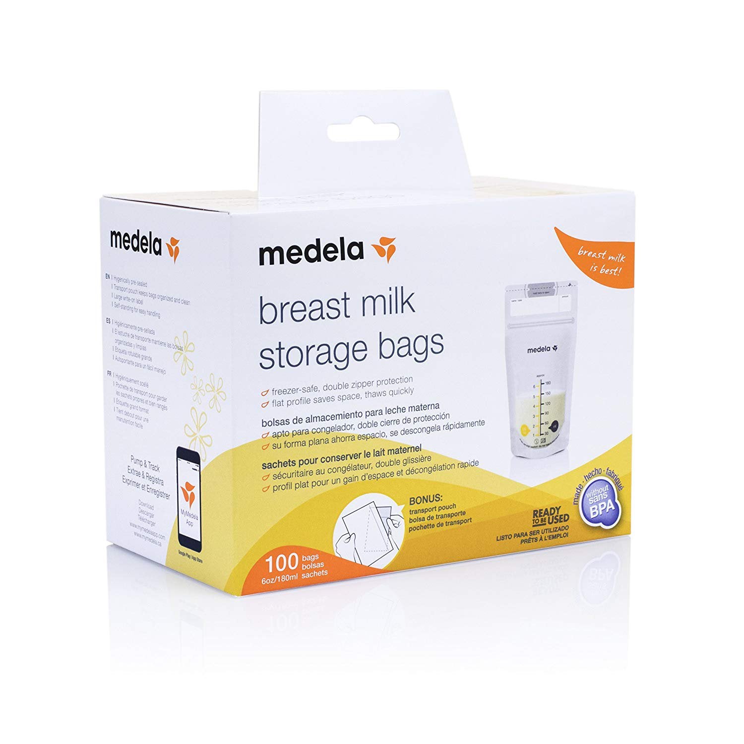 Breast Milk Storage Bag Medela 6 oz.