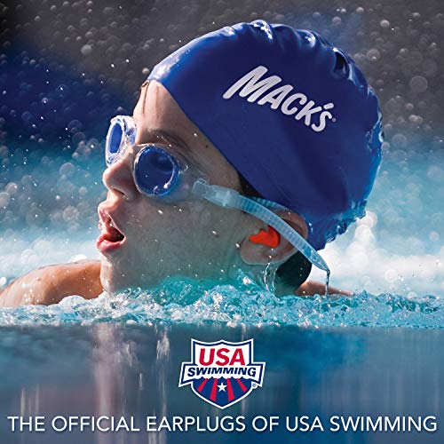 Mack's Soft Moldable Silicone Putty Ear Plugs - Kids Size, 6 Pair - Comfortable Small Earplugs for Swimming, Bathing, Travel, Loud Events and Flying