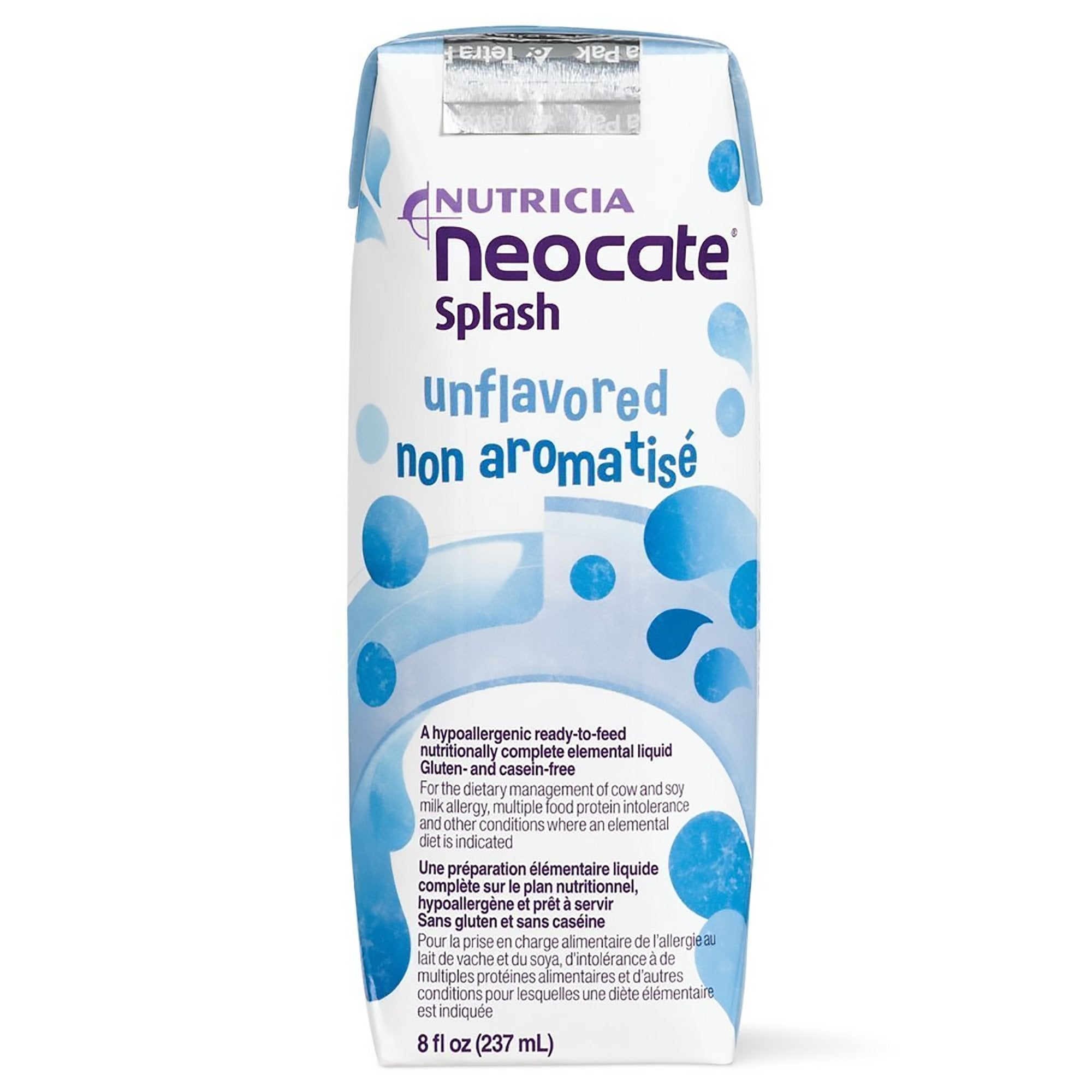 Pediatric Oral Supplement Neocate Splash 8 oz. Carton Liquid Amino Acid Food Allergies