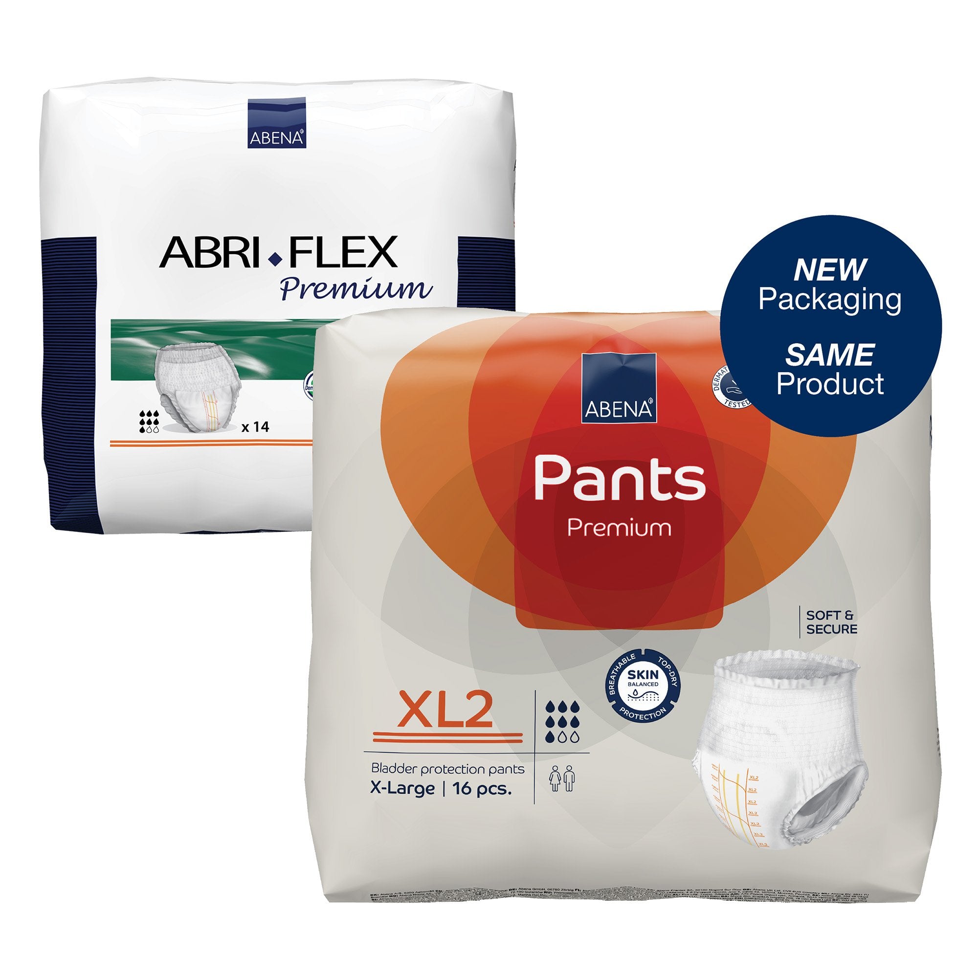 Unisex Adult Absorbent Underwear Abena Premium Pants XL2 Pull On with Tear Away Seams X-Large Disposable Moderate Absorbency