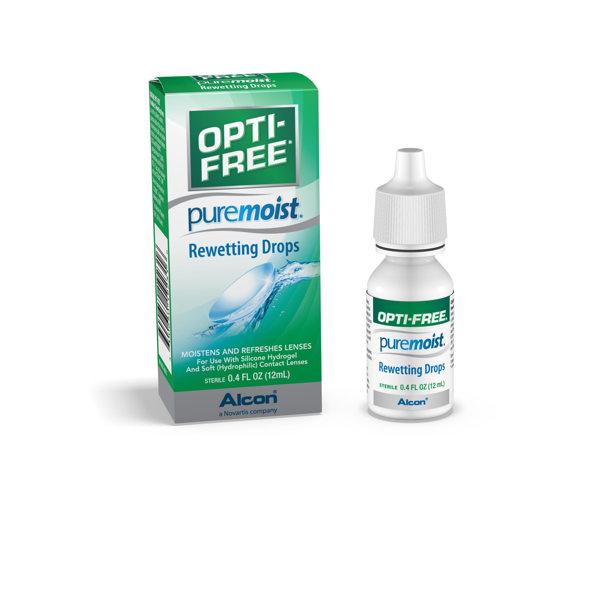 Opti-Free Puremoist Rewetting Drops, 12-mL