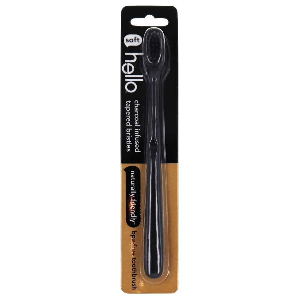 Hello Toothbrush Charcoal Bristle Extra Soft - 1 ct