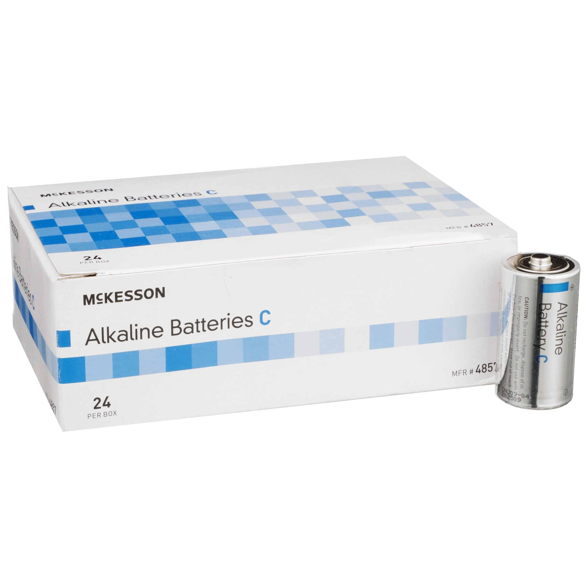 Alkaline Battery McKesson C Cell 1.5V Disposable 24 Pack