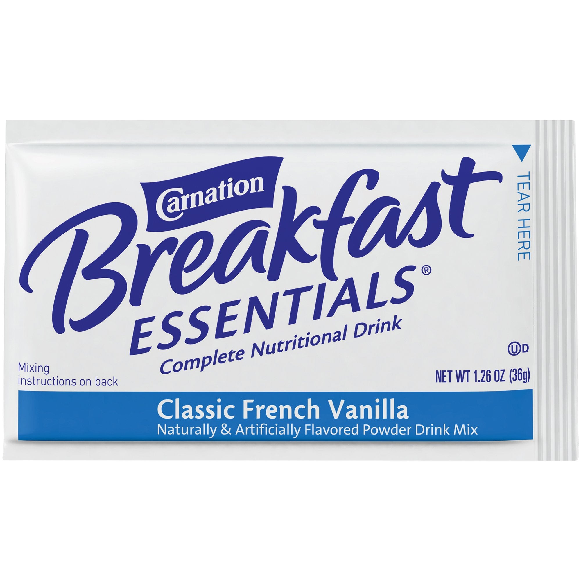 Oral Supplement Carnation Breakfast Essentials French Vanilla Flavor Powder 1.26 oz. Individual Packet
