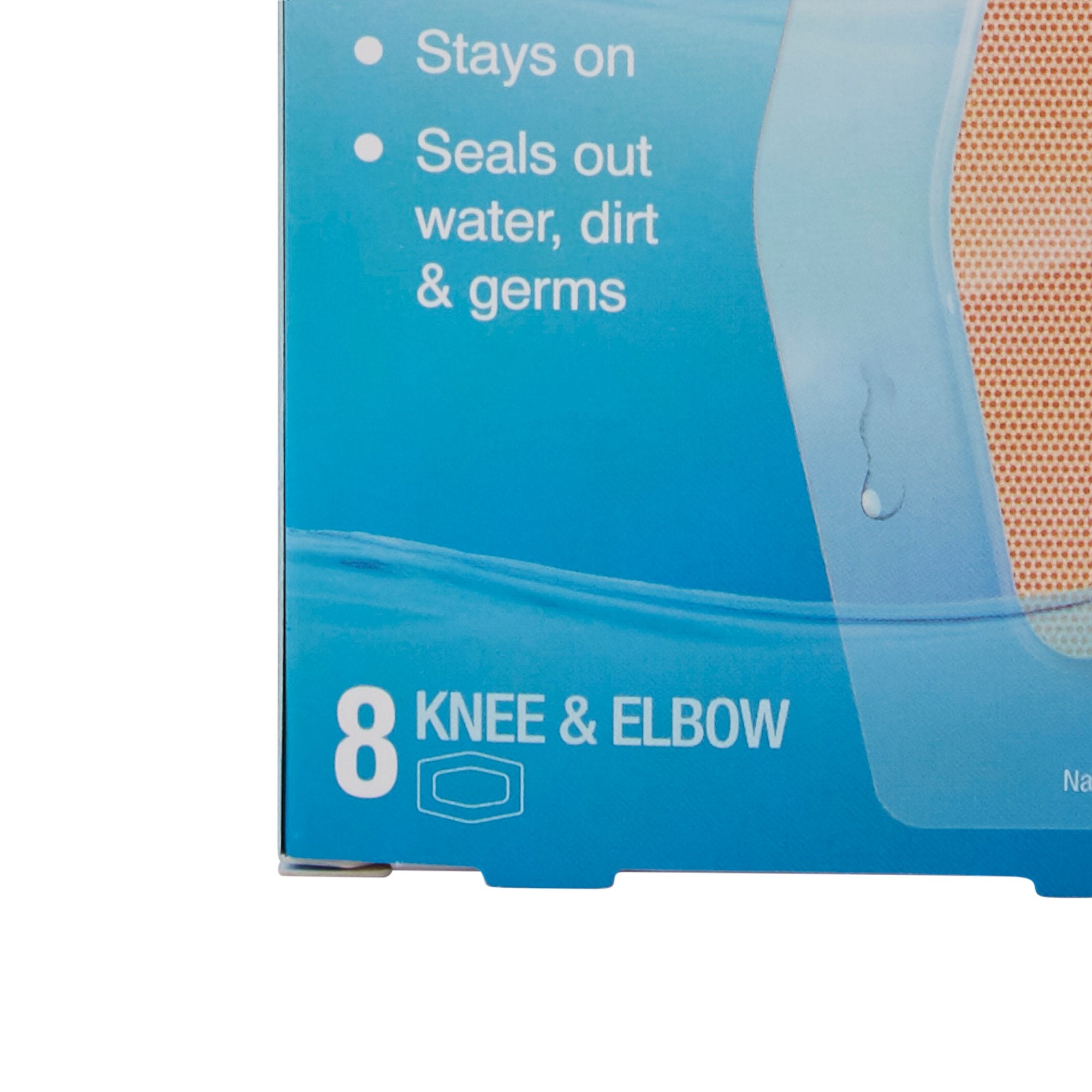Adhesive Strip Nexcare Waterproof 2-3/8 X 3 Inch Plastic Knee / Elbow Sheer Sterile