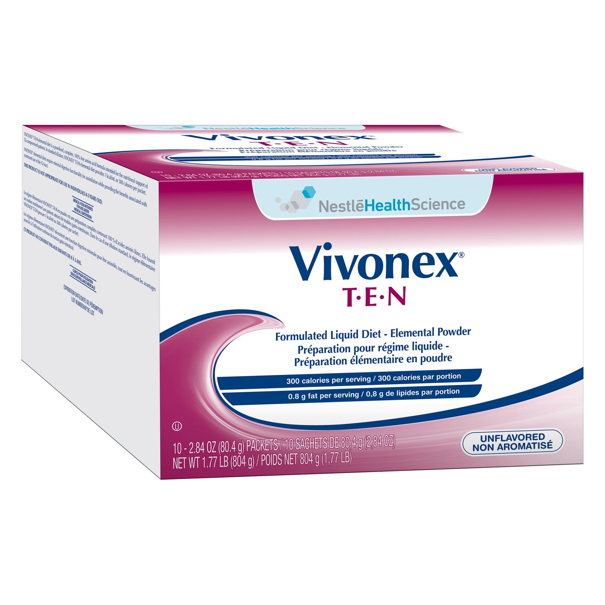 Oral Supplement Vivonex T.E.N Unflavored Powder 2.84 oz. Individual Packet