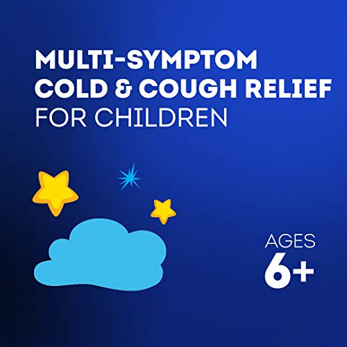 Vicks NyQuil Children's, Nighttime Cold & Cough Multi-Symptom Relief, Relieves Sneezing, Runny Nose, Cough, Berry Flavor, 8 Fl Oz