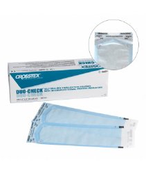 Sterilization Pouch Duo-Check Ethylene Oxide (EO) Gas / Steam 2-3/4 X 9 Inch Self Seal Paper