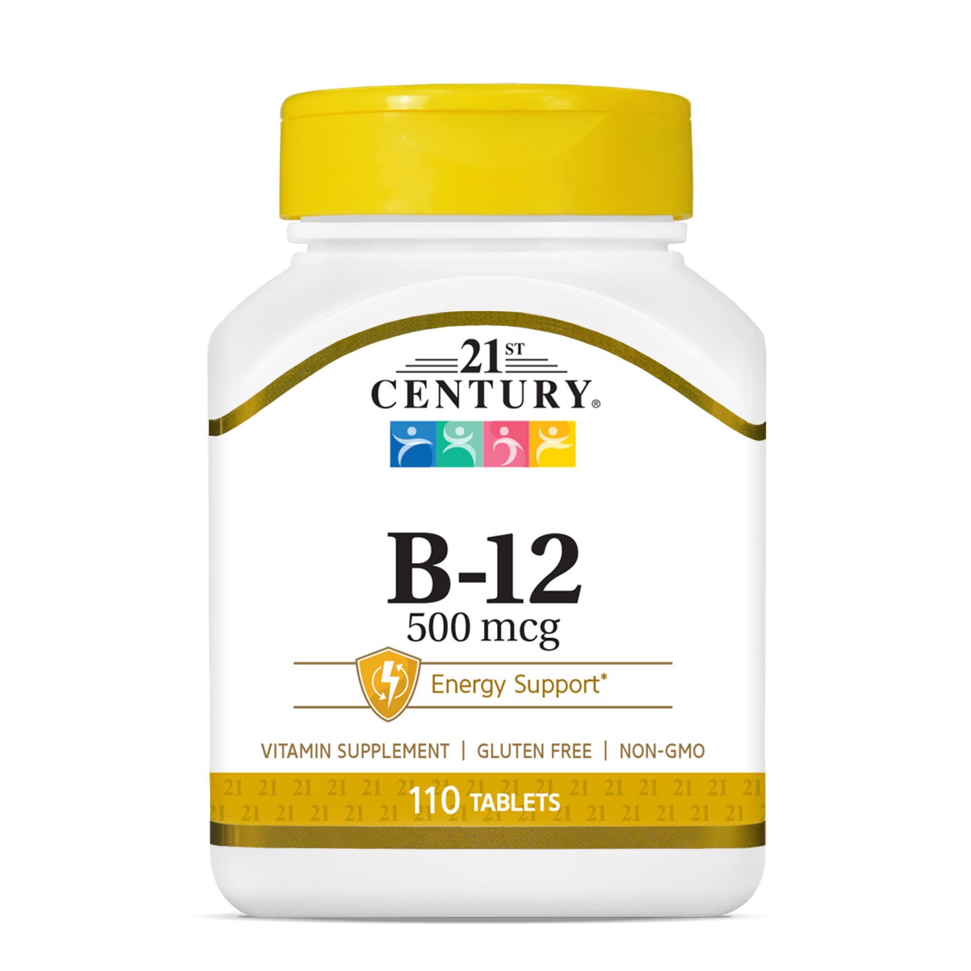 21st Century B-12 500 mcg Tablets, 110-Count (Pack of 2)