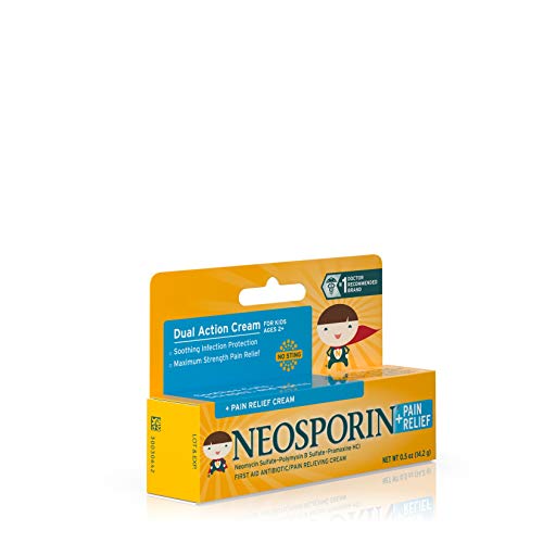 Neosporin +Pain Relief First Aid Antibiotic/Pain Relieving Cream, .5 oz.