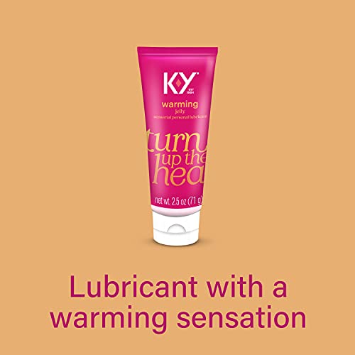 Personal Lubricant, K-Y Warming Liquid Personal Lube , 2.5 oz. (Pack of 2) Sex Lube for Women, Men & Couples. HSA Eligible