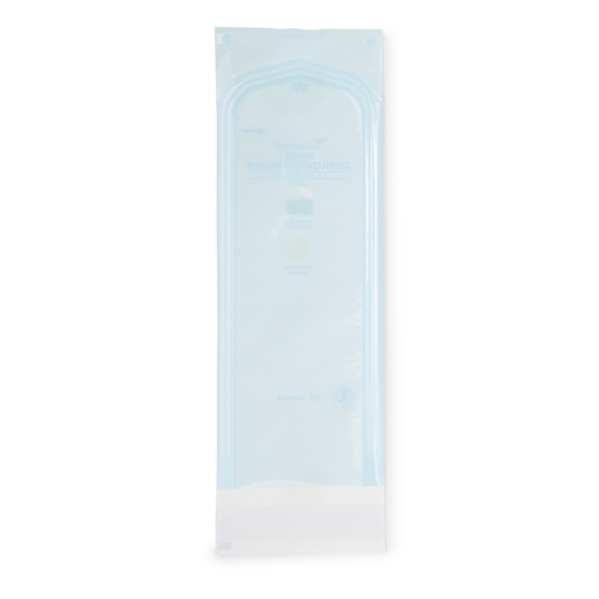Sterilization Pouch Ethylene Oxide (EO) Gas / Steam 3-1/2 X 9 Inch Transparent / White Self Seal Paper / Film
