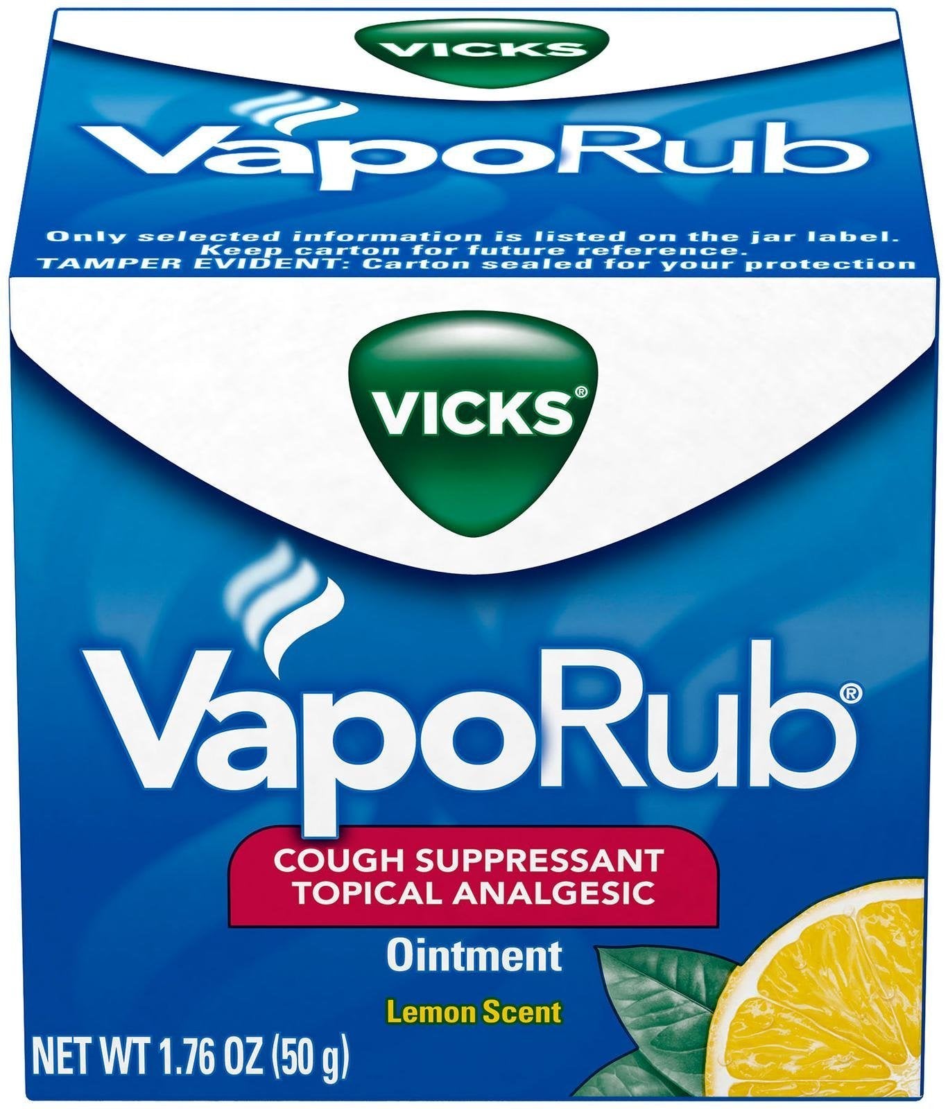 Vicks VapoRub Topical Cough Suppressant Ointment - 1.76 oz