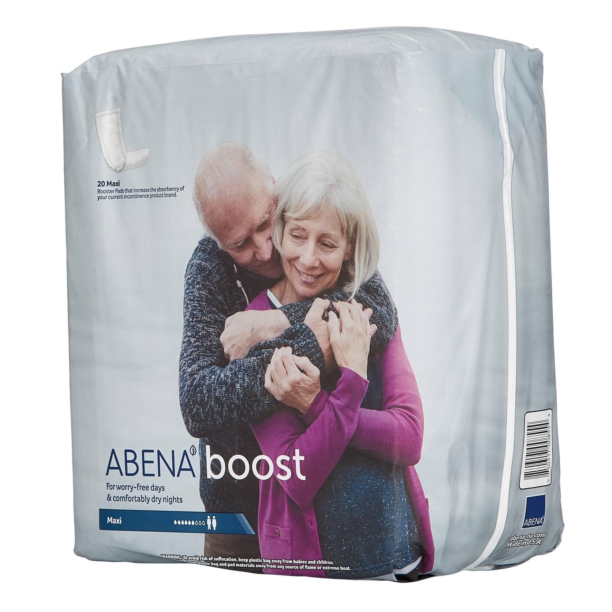 Booster Pad Abena Boost 6-1/4 X 24 Inch Moderate Absorbency Fluff / Polymer Core One Size Fits Most