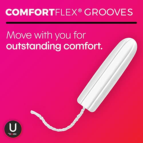 U By Kotex Click Compact Tampons, Super Absorbency, Unscented, 16Count (Packaging May Vary), 0.220 Lb
