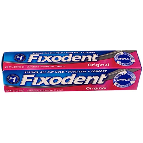 Fixodent Complete Original Denture Adhesive Cream, 2.4 Oz