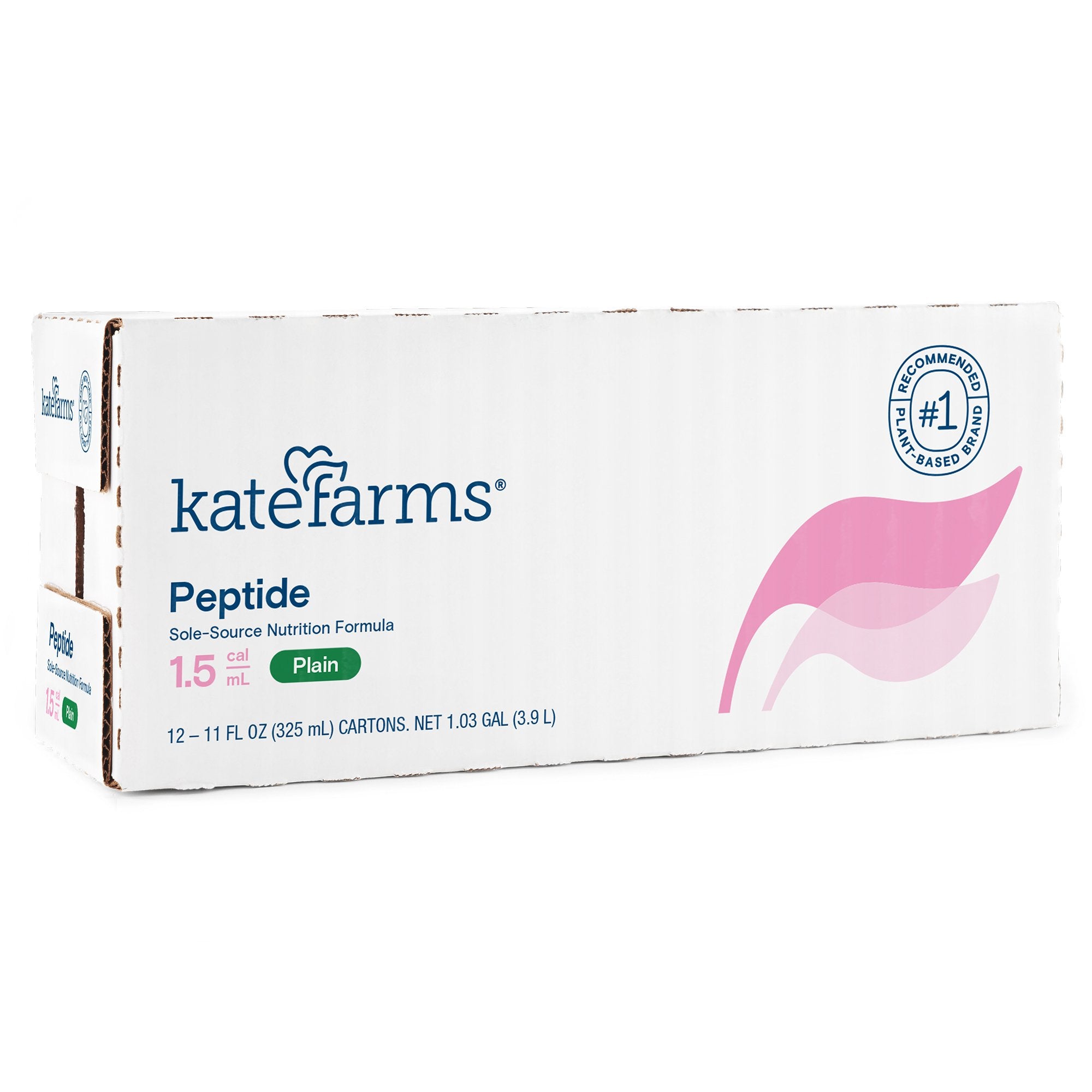 Oral Supplement Kate Farms Peptide 1.5 Plain Flavor Liquid 11 oz. Carton