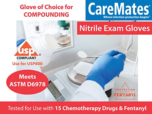 CareMates Nitrile Examination Gloves (50 gloves) Medium Size