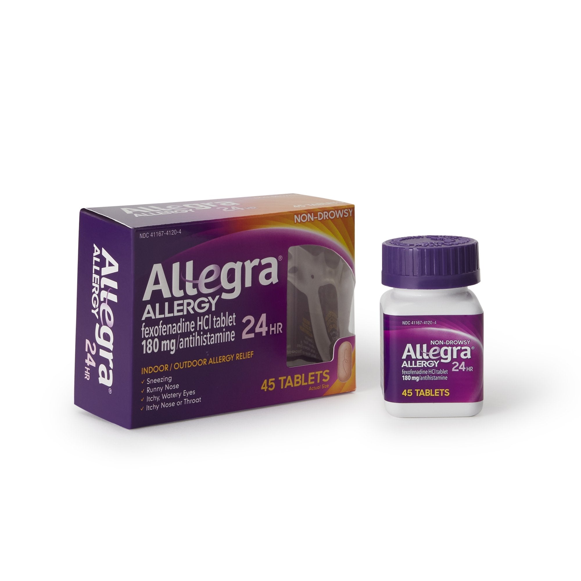 Allergy Relief Allegra 180 mg Strength Tablet 45 per Box