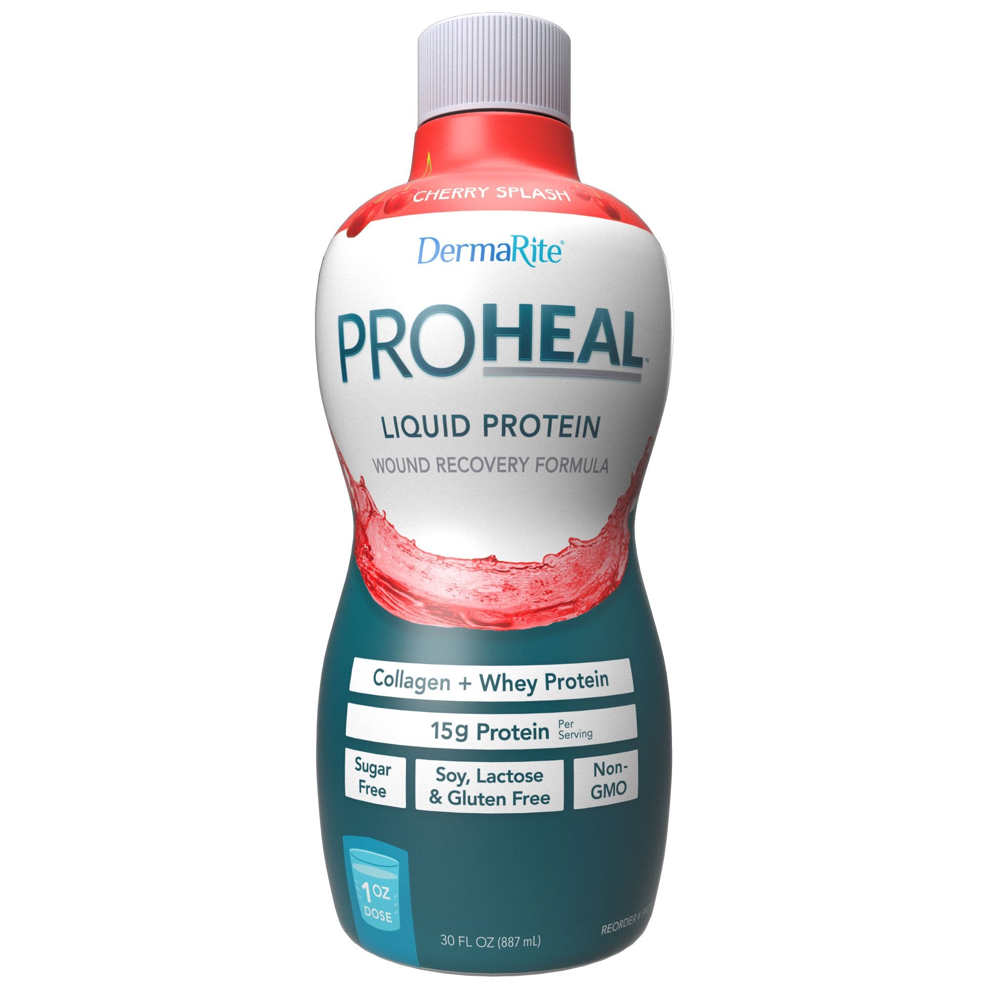 Oral Supplement ProHeal Cherry Splash Flavor Liquid 30 oz. Bottle