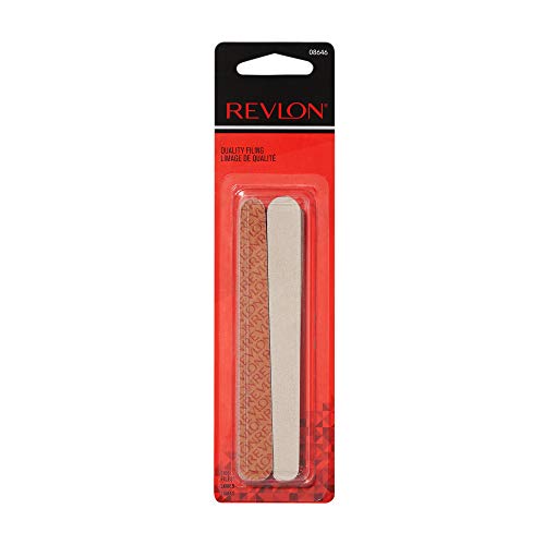 Compact Nail File by Revlon, Dual Sided Nail Care Tool, Smooths & Shapes Nails, Easy to Use, Compact Emery Boards (Pack of 10)