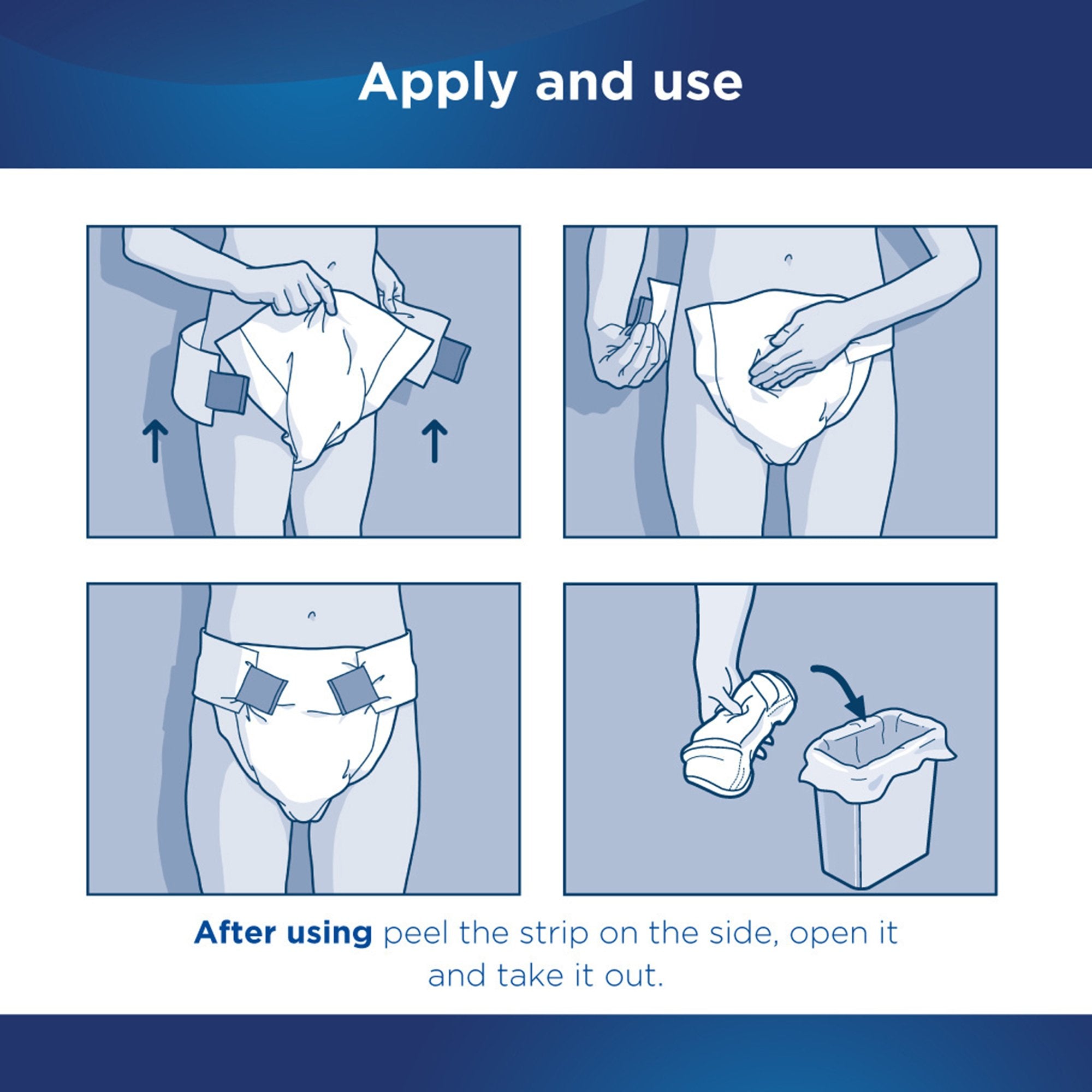 Unisex Adult Incontinence Brief Attends Classic Large Disposable Heavy Absorbency