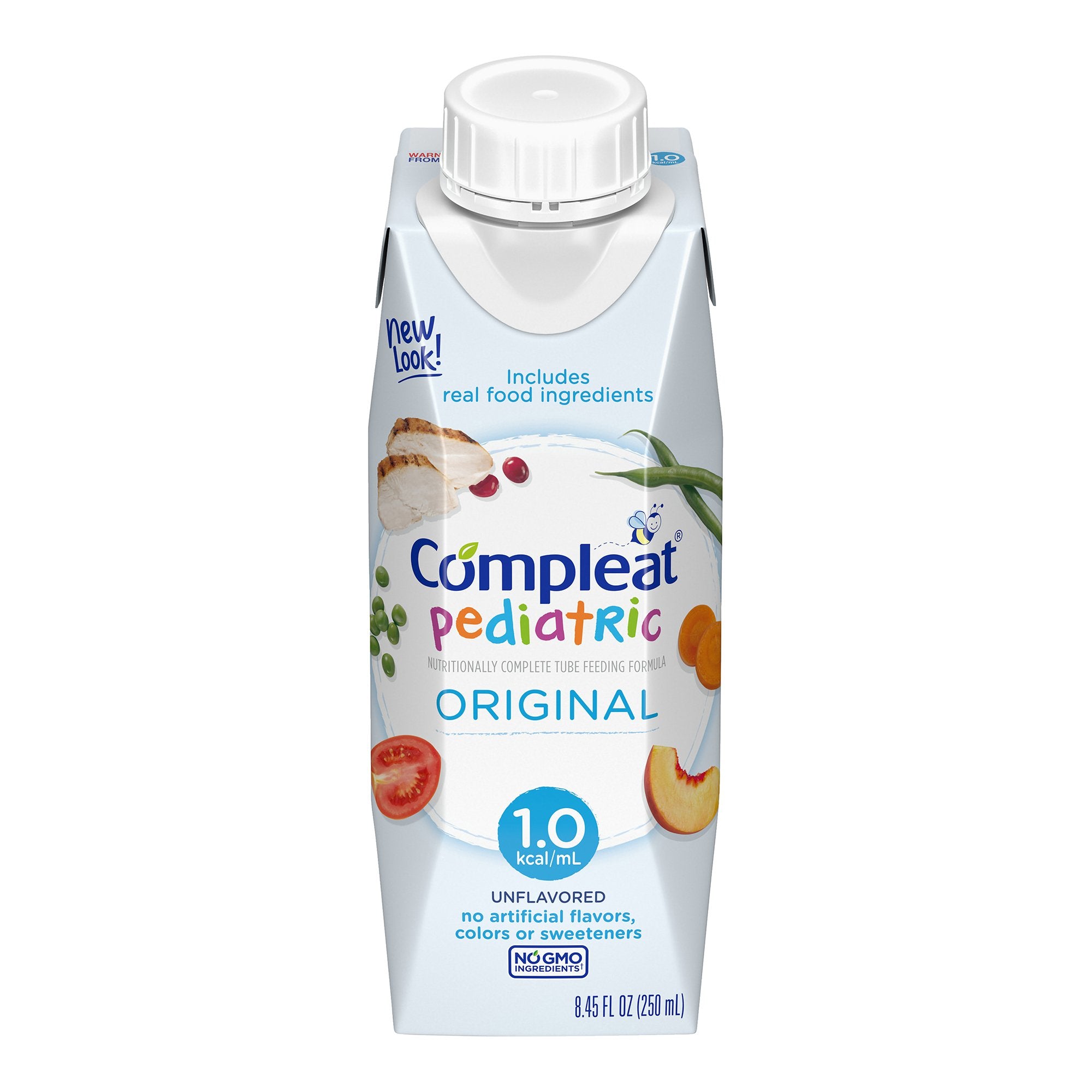 Tube Feeding Formula Compleat Pediatric Original Unflavored Liquid 8.45 oz. Reclosable Carton