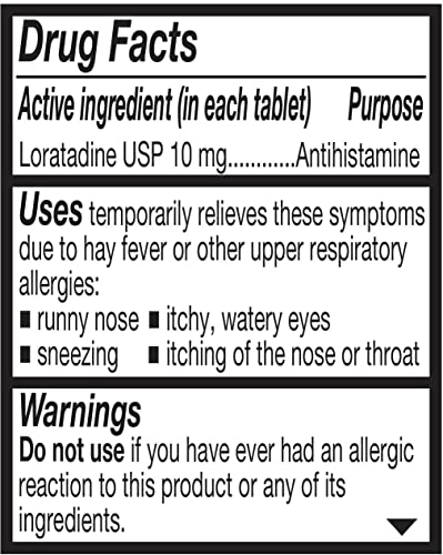 Rising Pharma Allergy Relief - Loratadine Tablets 10mg - Antihistamine, Allergy Relief Product - 30 Tablets