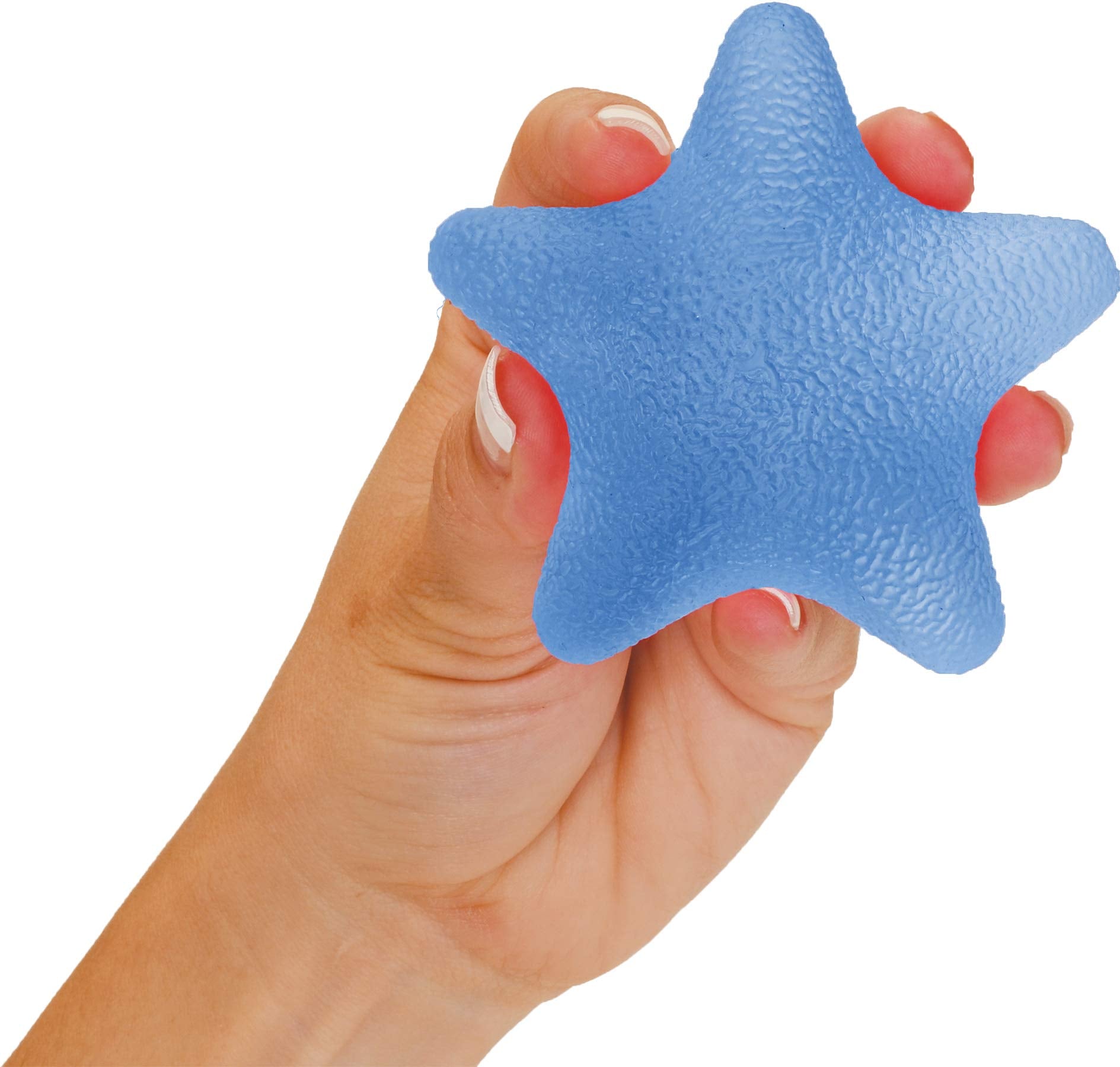 NOVA Hand Exerciser Star, Hand Grip Squeeze Star for Strength, Stress and Recovery, Comes in 3 Resistance Levels - Pink Soft, Orange Medium and Blue Firm