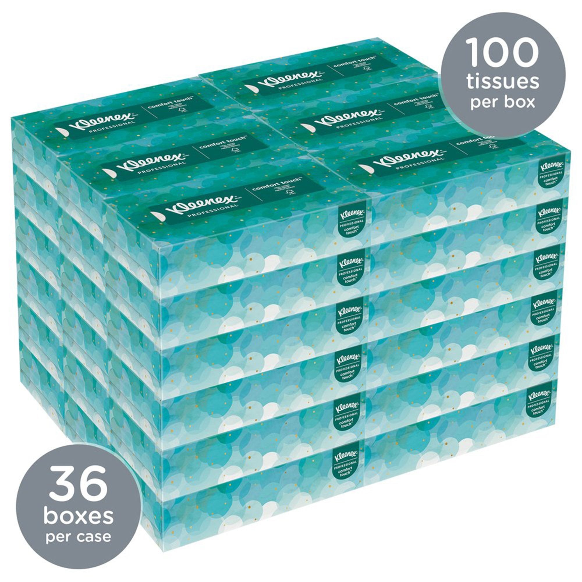 Kleenex Facial Tissue White 8-1/5 X 8-2/5 Inch 100 Count