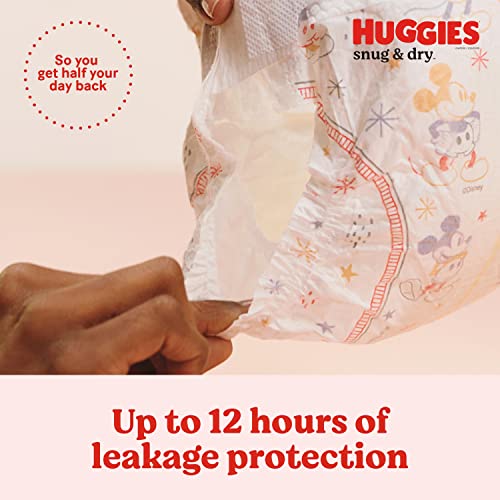 Huggies Snug & Dry Baby Diapers, Size 1 (8-14 lbs), 38 Ct