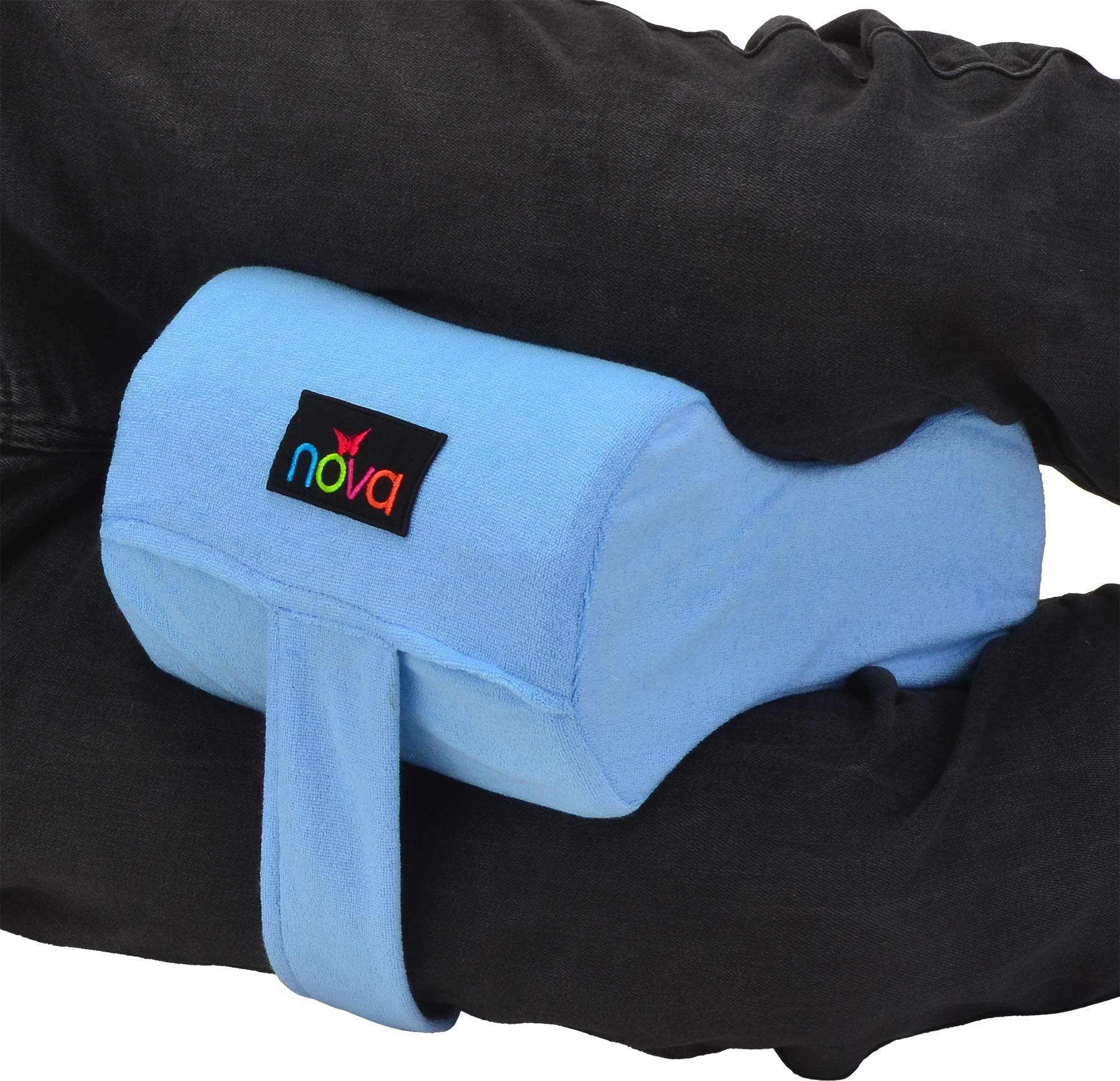 NOVA Knee Pillow with Positioning Strap, Foam Cushion Leg Pillow with –  FamilyOTC
