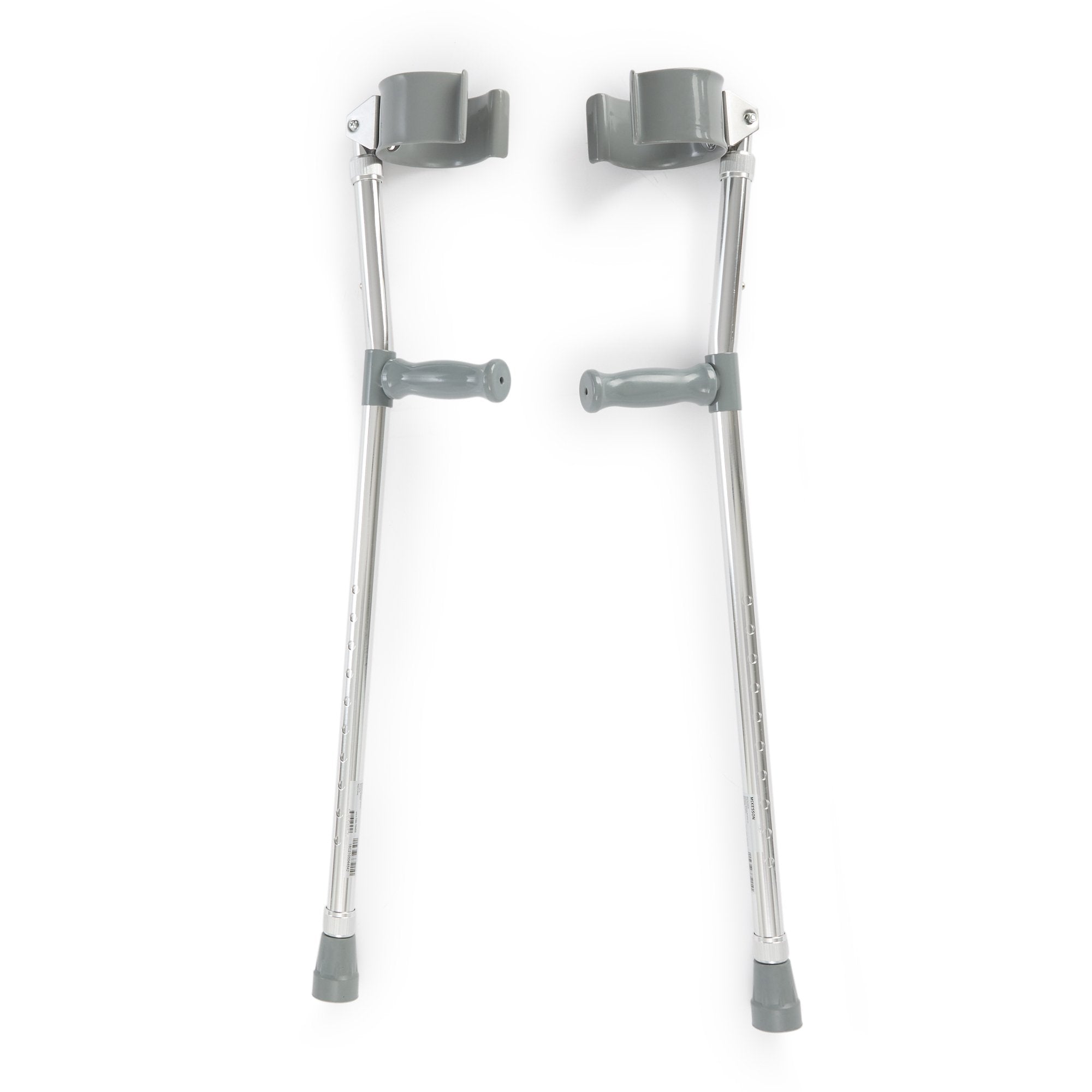 Forearm Crutches Mckesson Adult Steel Frame 300 lbs. Weight Capacity