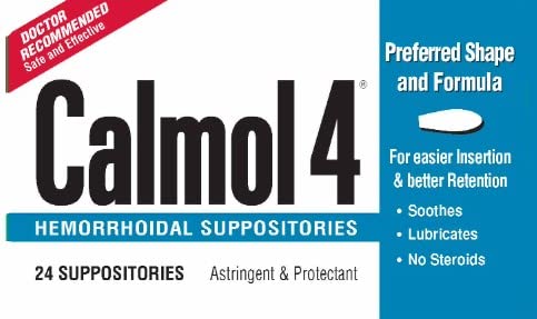 Calmol 4 Suppositories 24 (3 Pack) [Health and Beauty]