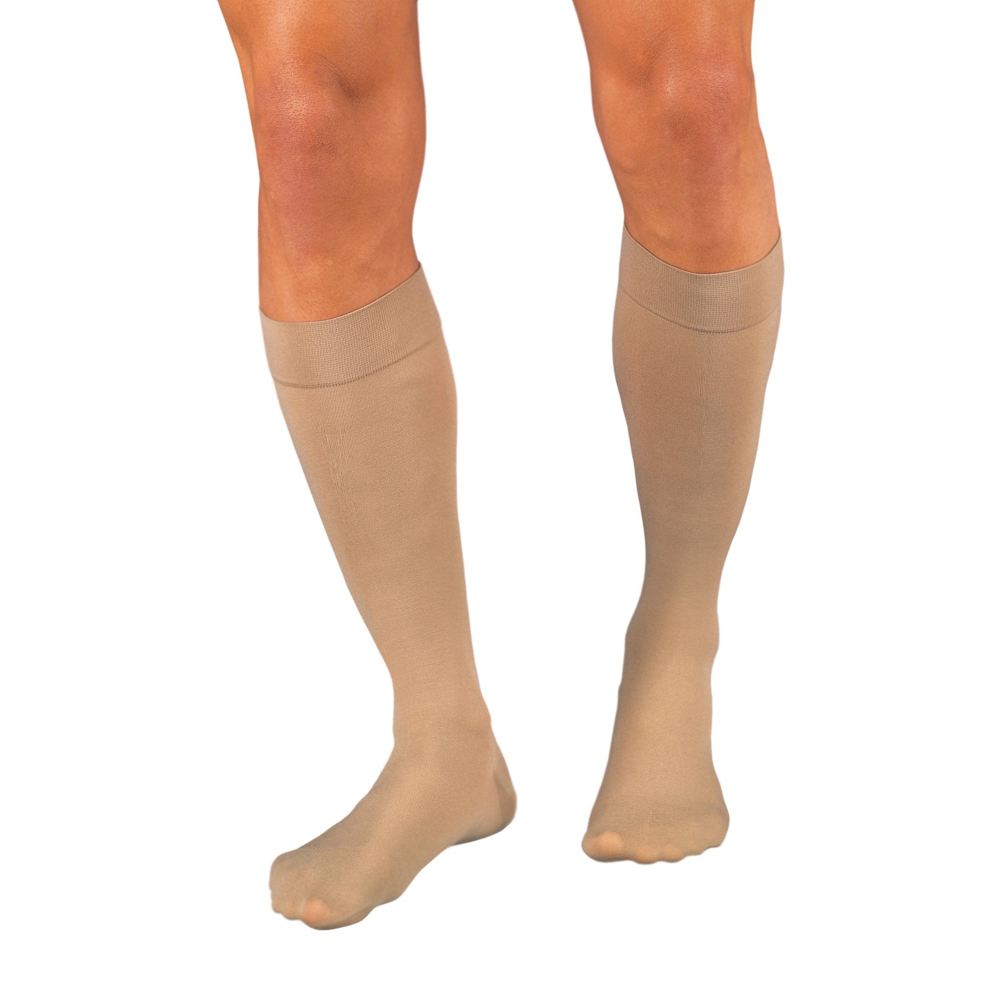 Compression Stocking JOBST Relief Knee High Large Beige Closed Toe