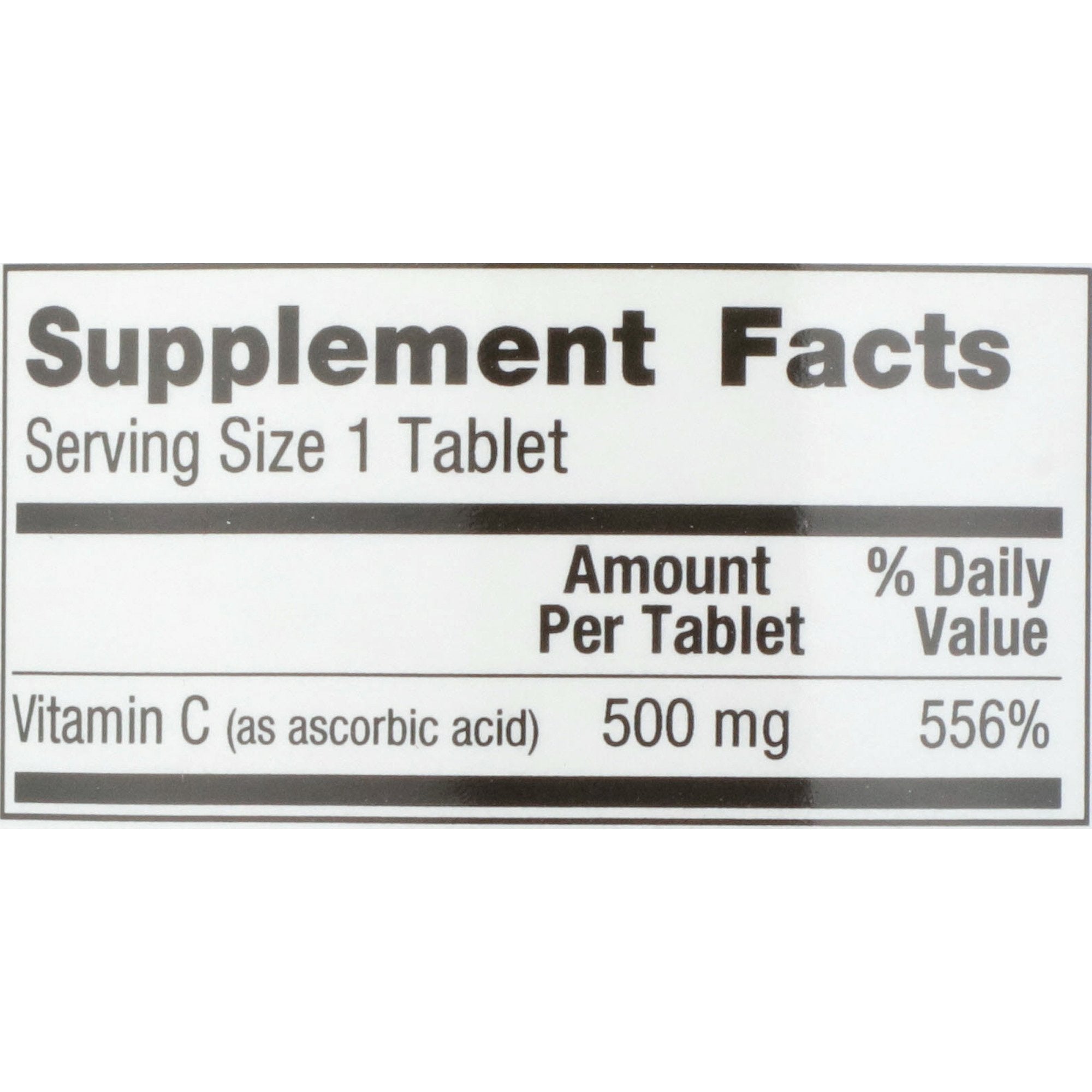 Vitamin C Supplement Geri-Care Ascorbic Acid 500 mg Strength Tablet 500 per Bottle