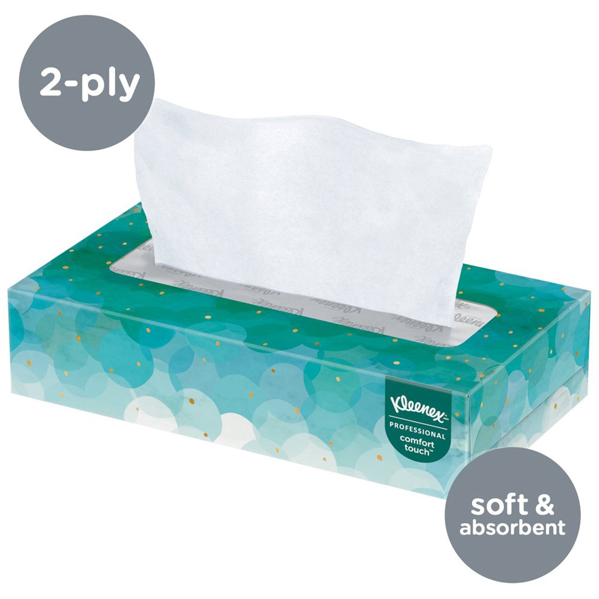 Kleenex Facial Tissue White 8-1/5 X 8-2/5 Inch 100 Count